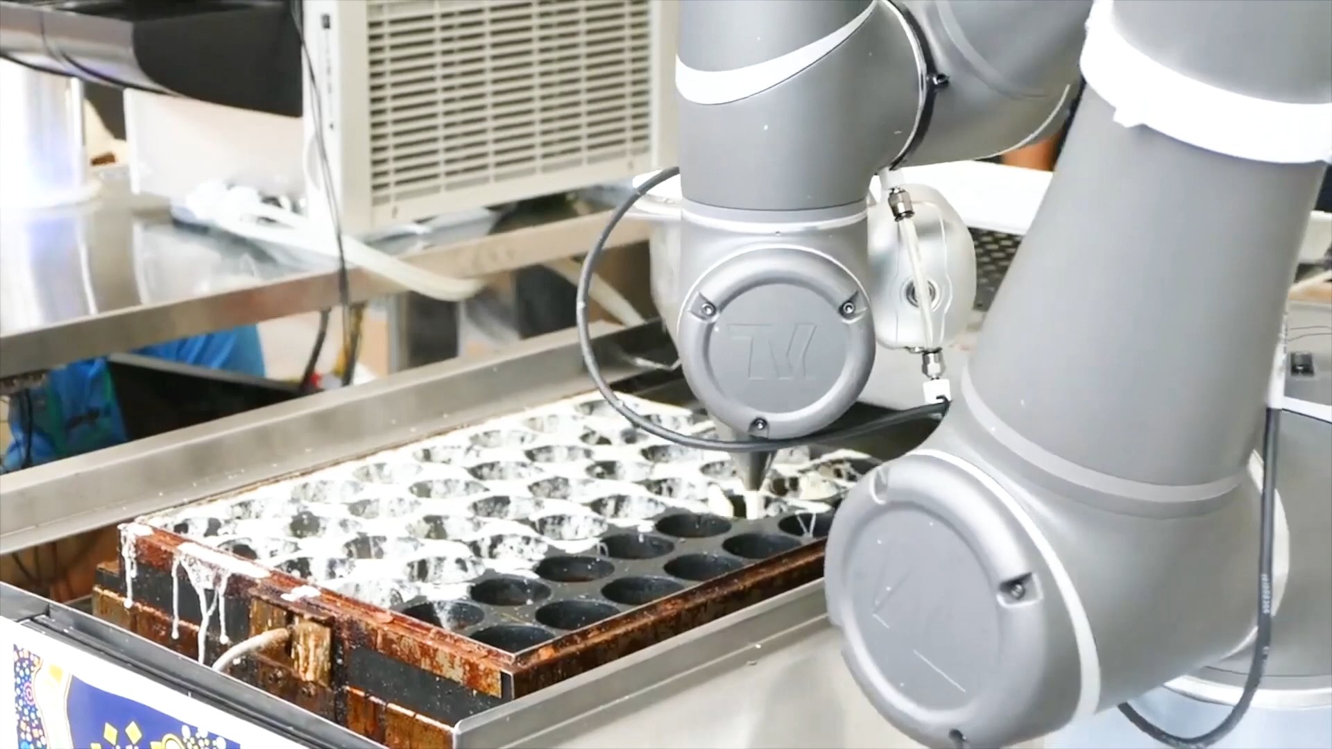 Przygotowywanie Takoyaki z wykorzystaniem Robota Techman